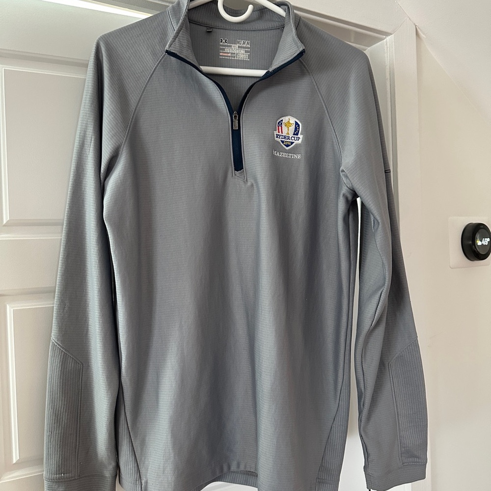 Gray Half-Zip Pullover Haxeltine Ryder Cup